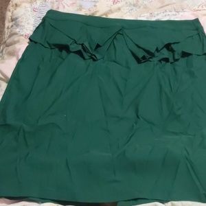 Womens 3X Green Pencil Skirt